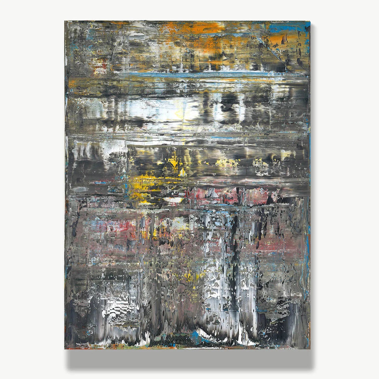 A Quiet River In the Forest -Red Unicorn Art - Original abstract impressionist painting with vibrant, bold colors and rich, thick textures. One-of-a-kind, hand-painted art crafted with love for over 15 years."