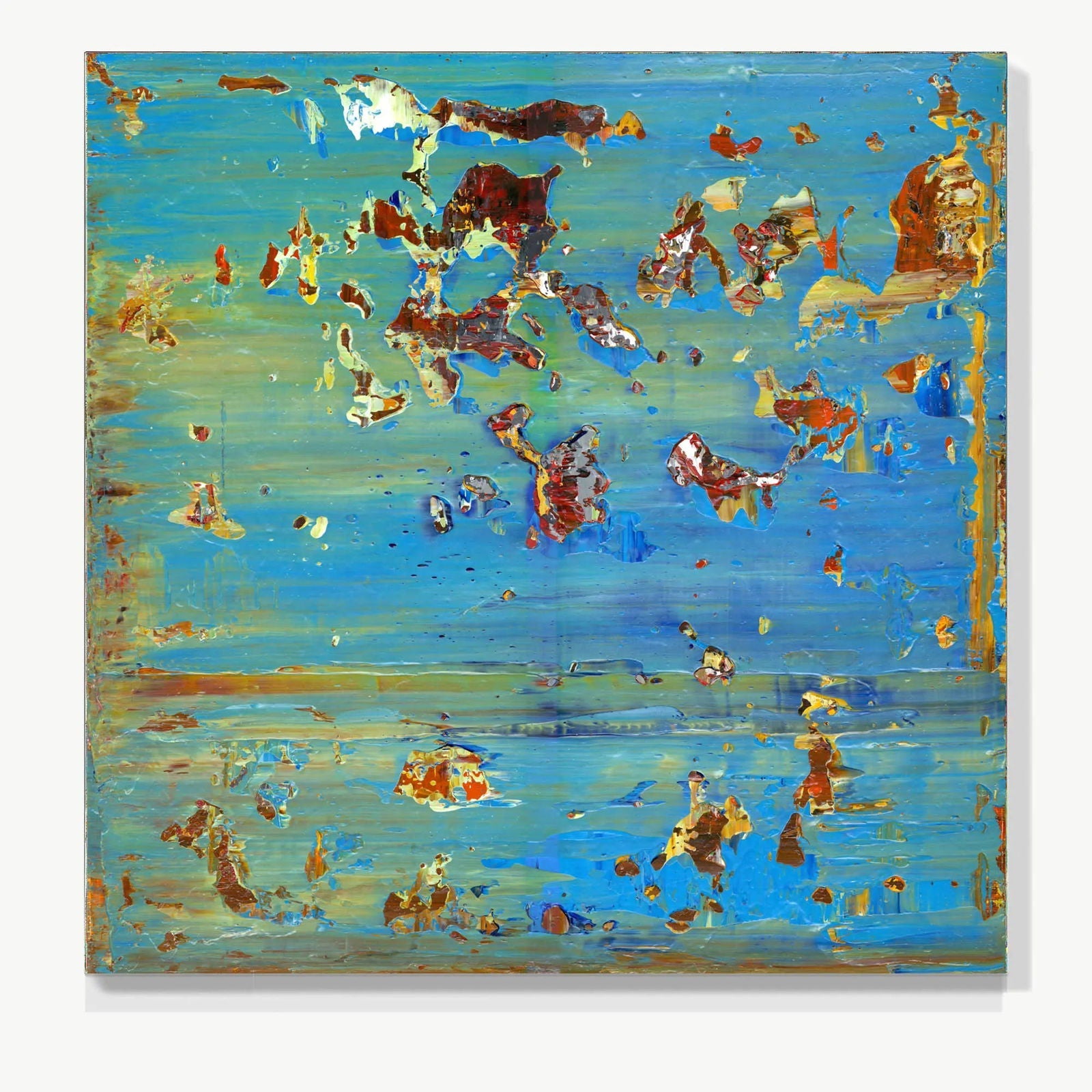 Dancing in the Wind -Red Unicorn Art - Original abstract impressionist painting with vibrant, bold colors and rich, thick textures. One-of-a-kind, hand-painted art crafted with love for over 15 years."