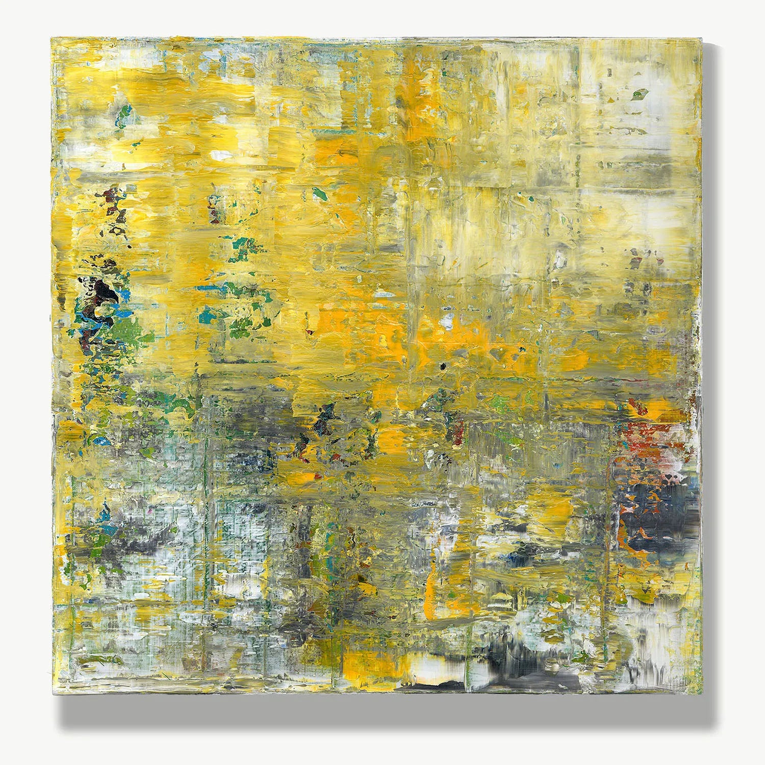 Deep autumn forest -Red Unicorn Art - Original abstract impressionist painting with vibrant, bold colors and rich, thick textures. One-of-a-kind, hand-painted art crafted with love for over 15 years."