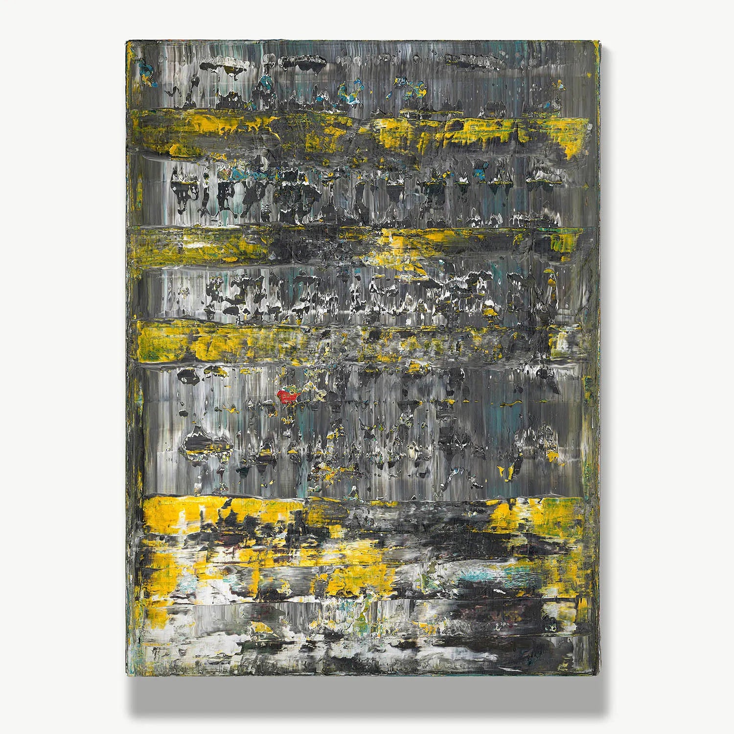 Fading Away -Red Unicorn Art - Original abstract impressionist painting with vibrant, bold colors and rich, thick textures. One-of-a-kind, hand-painted art crafted with love for over 15 years."