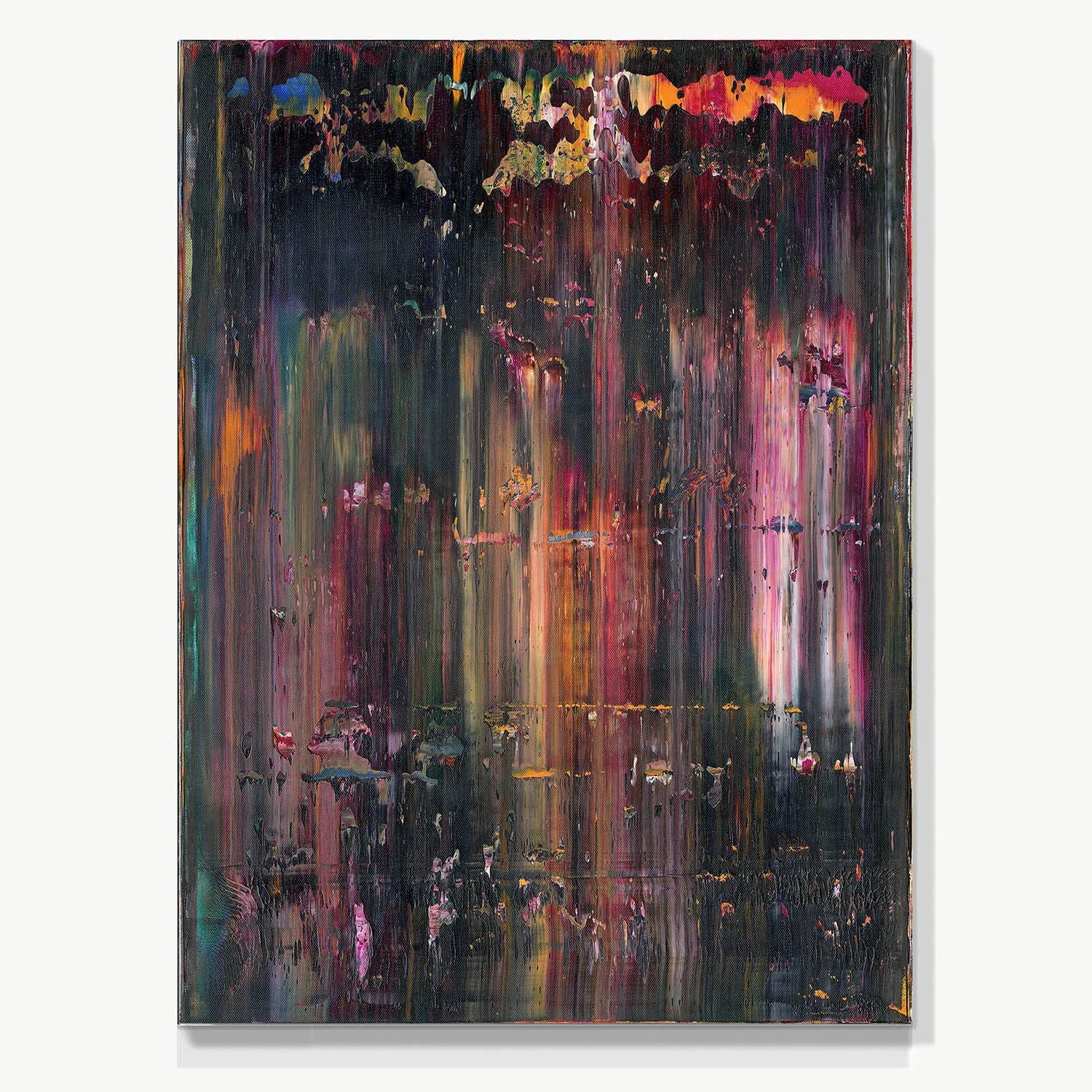 Fantasy Luminance -Red Unicorn Art - Original abstract impressionist painting with vibrant, bold colors and rich, thick textures. One-of-a-kind, hand-painted art crafted with love for over 15 years."