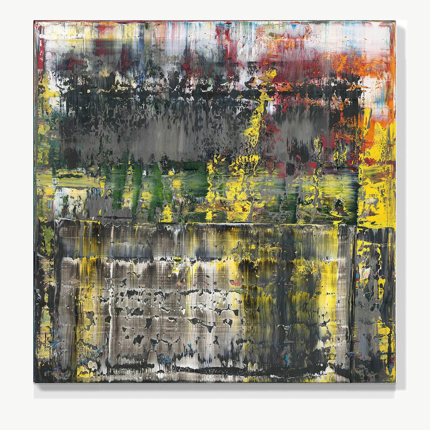 Nature's Resistance -Red Unicorn Art - Original abstract impressionist painting with vibrant, bold colors and rich, thick textures. One-of-a-kind, hand-painted art crafted with love for over 15 years."