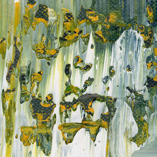 Reflections of Spring Lake -Red Unicorn Art - Original abstract impressionist painting with vibrant, bold colors and rich, thick textures. One-of-a-kind, hand-painted art crafted with love for over 15 years."