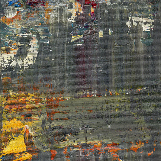 The Flowing Aurora -Red Unicorn Art - Original abstract impressionist painting with vibrant, bold colors and rich, thick textures. One-of-a-kind, hand-painted art crafted with love for over 15 years."