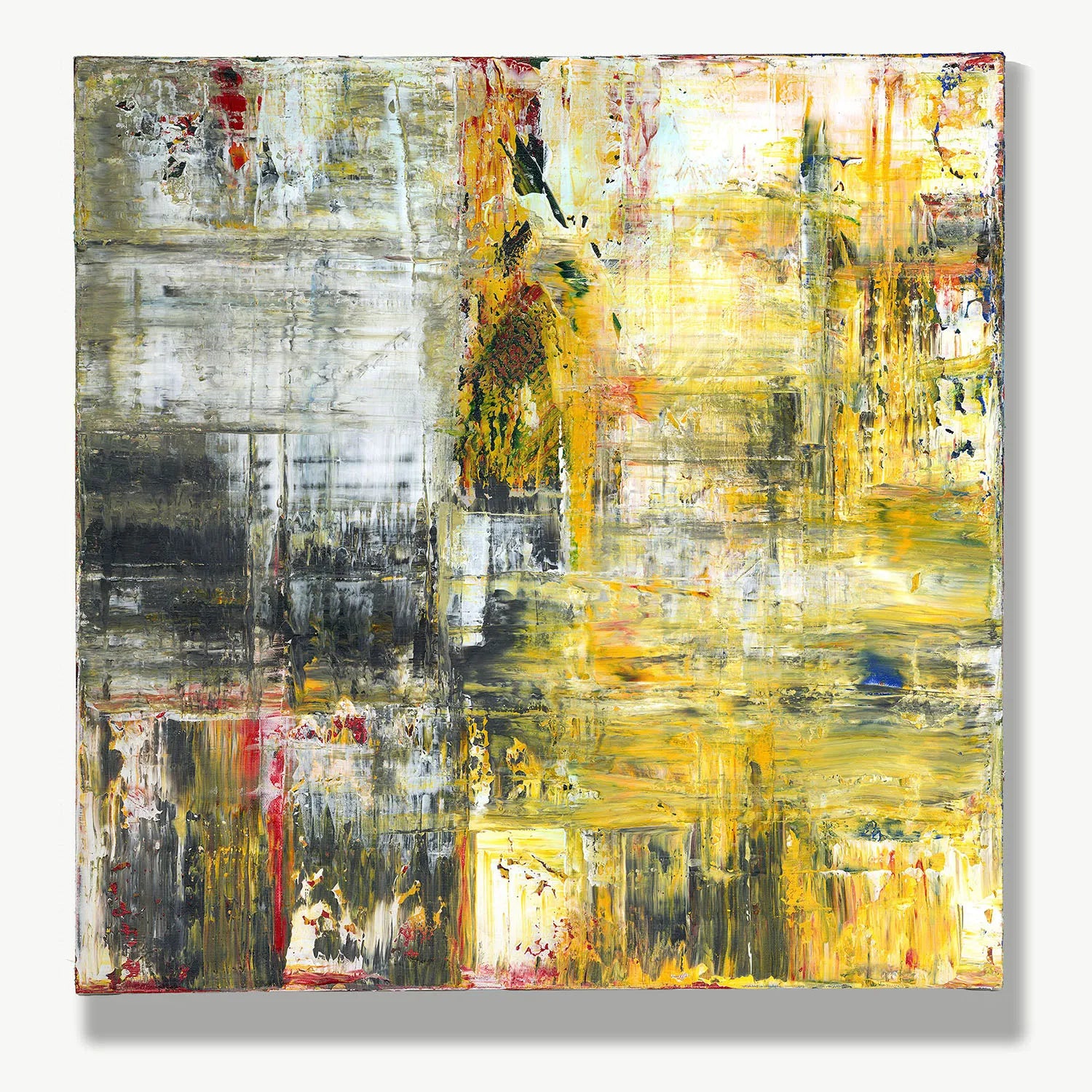 Whispers of Dawn -Red Unicorn Art - Original abstract impressionist painting with vibrant, bold colors and rich, thick textures. One-of-a-kind, hand-painted art crafted with love for over 15 years."