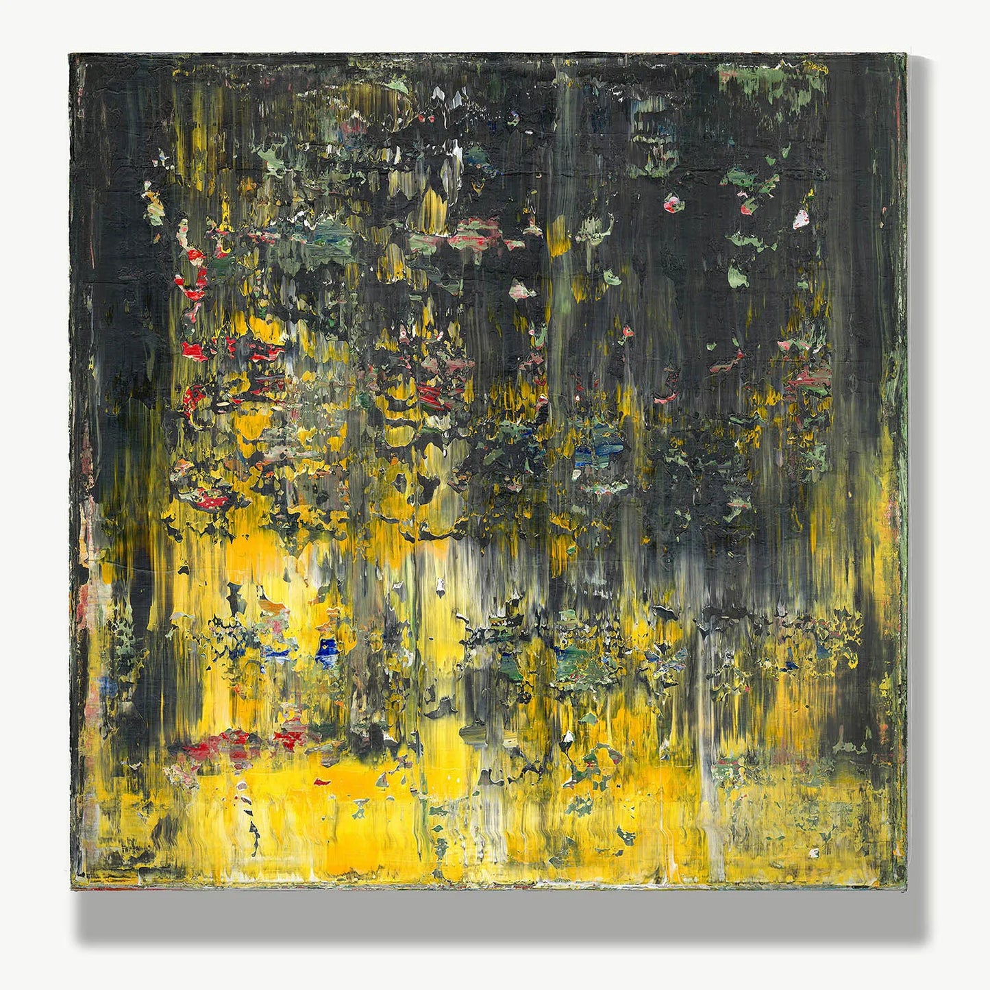 Before Sunrise -Red Unicorn Art - Original abstract impressionist painting with vibrant, bold colors and rich, thick textures. One-of-a-kind, hand-painted art crafted with love for over 15 years."