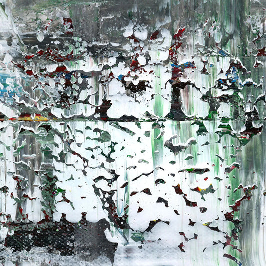 Dancing with Chaos -Red Unicorn Art - Original abstract impressionist painting with vibrant, bold colors and rich, thick textures. One-of-a-kind, hand-painted art crafted with love for over 15 years."