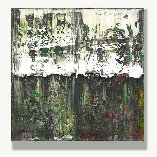 Edge of the Sky -Red Unicorn Art - Original abstract impressionist painting with vibrant, bold colors and rich, thick textures. One-of-a-kind, hand-painted art crafted with love for over 15 years."