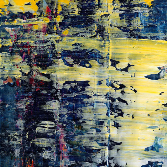 Flare in the Shadows -Red Unicorn Art - Original abstract impressionist painting with vibrant, bold colors and rich, thick textures. One-of-a-kind, hand-painted art crafted with love for over 15 years."