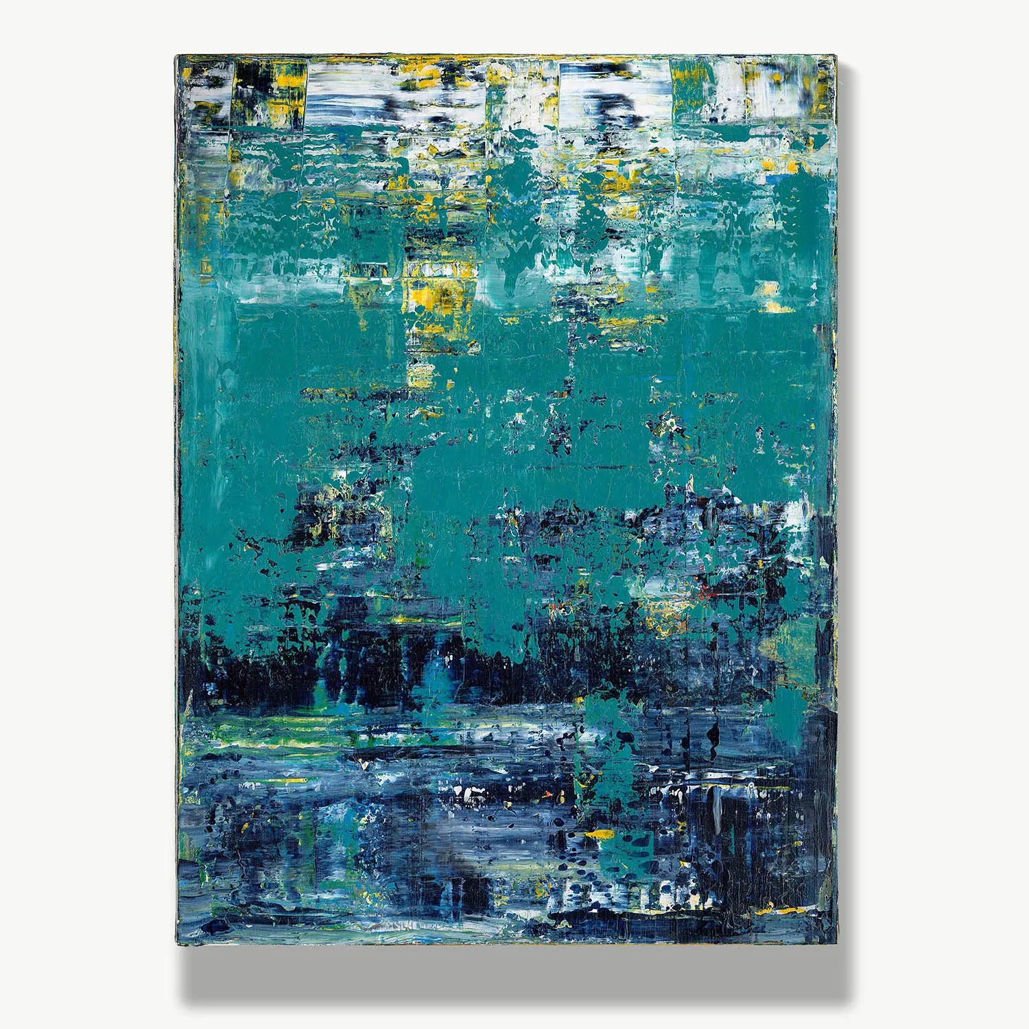 Whispers of the Deep -Red Unicorn Art - Original abstract impressionist painting with vibrant, bold colors and rich, thick textures. One-of-a-kind, hand-painted art crafted with love for over 15 years."